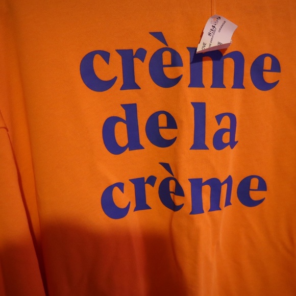 Orange Creme De La Creme Sweatshirt - Picture 2 of 3